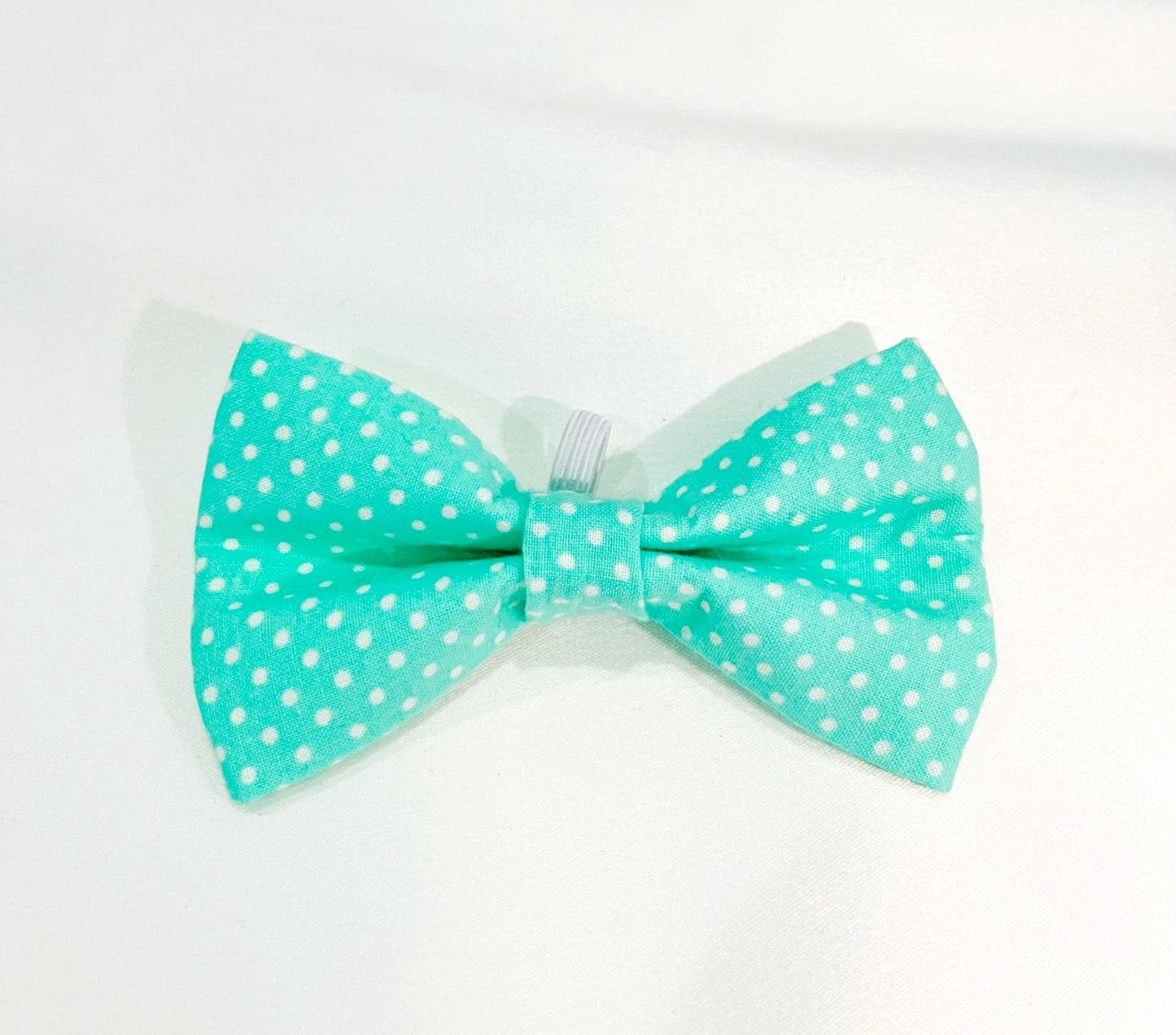 Teal Polkadot Bow Tie